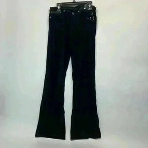 Dead stock LEI size 1 stretch black flare pants